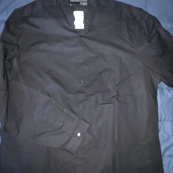 Kooples black banded collar cotton shirt size XXL - Picture 3 of 5